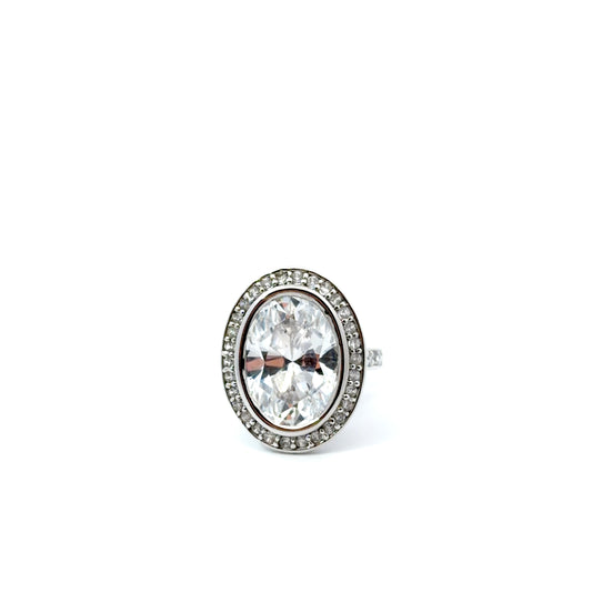 Sterling Silver Radiant Cocktail Ring