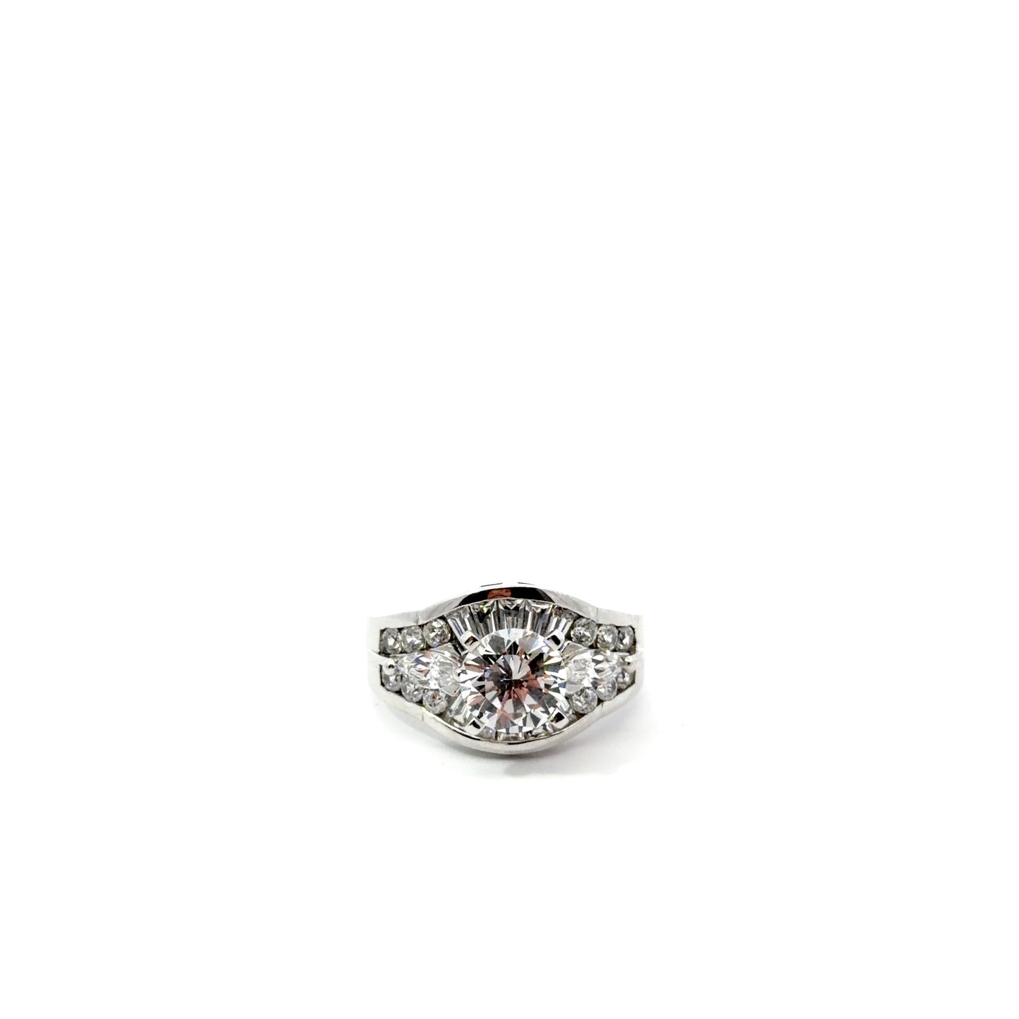 Sterling Silver Cubic Zirconia Ring
