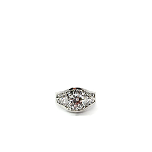 Sterling Silver Cubic Zirconia Ring