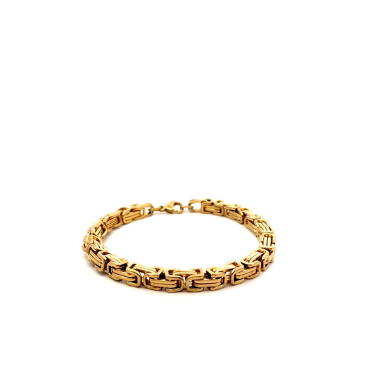 Gold Plated Men’s Chain Bracelet