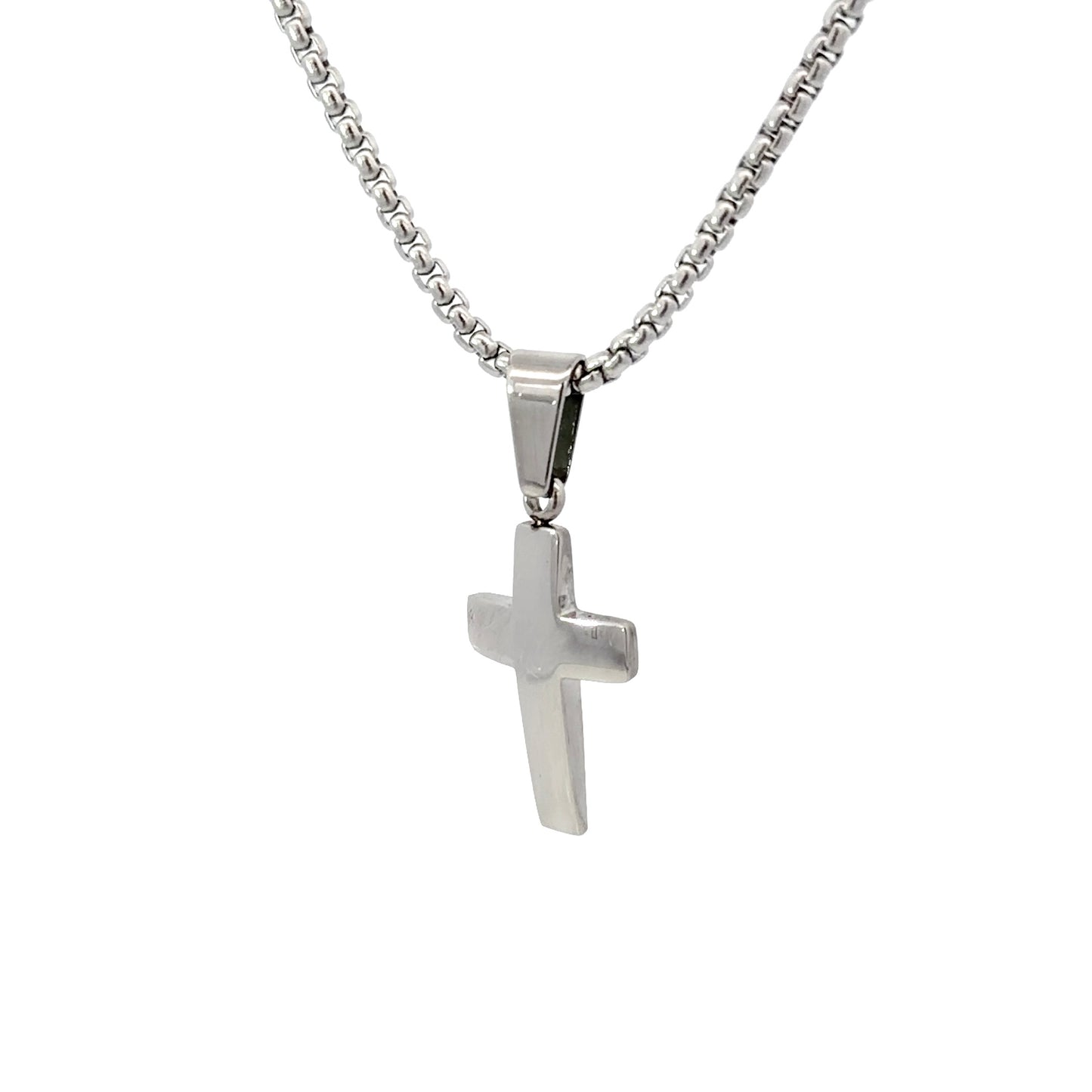 Stainless Steel Minimalist Cross Pendant