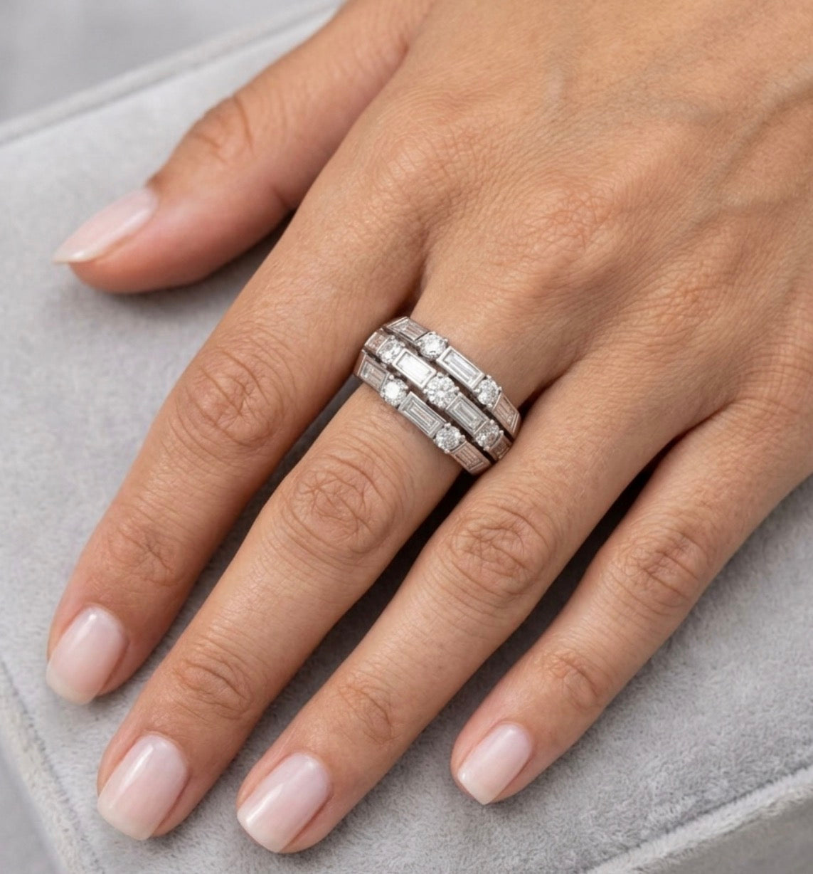 Sterling Silver Wide Ladies Band