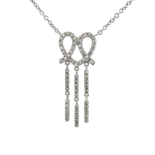 Love knot Cubic Zirconia Necklace