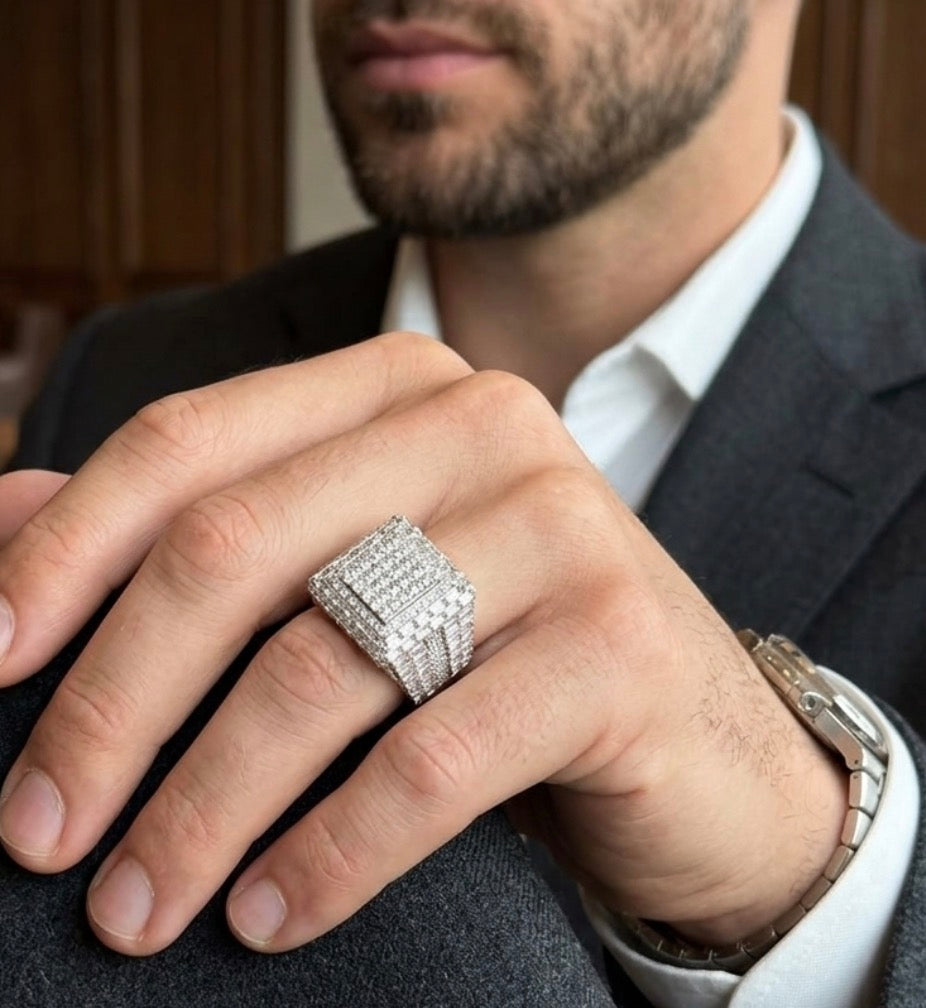 Championship Style Cubic Zirconia Men’s Ring