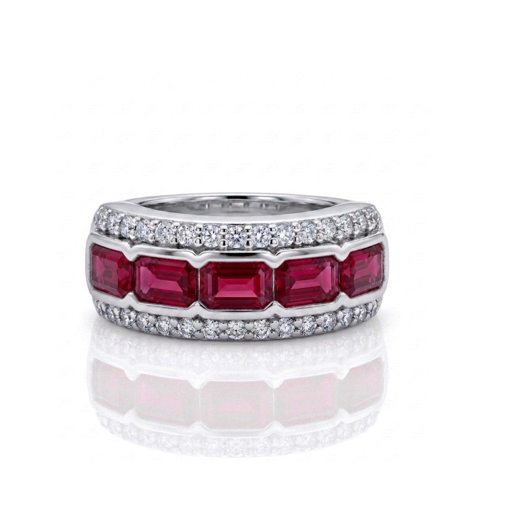 Sterling Silver Wide Ladies Band