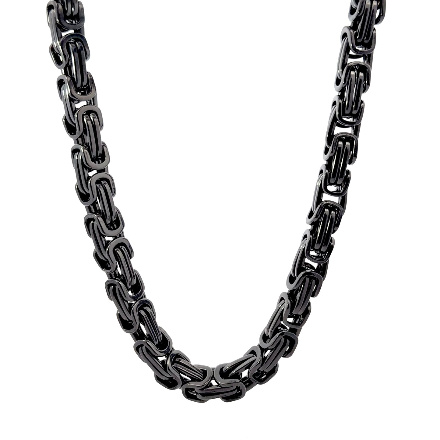 Black Byzantine 24” Chain Necklace