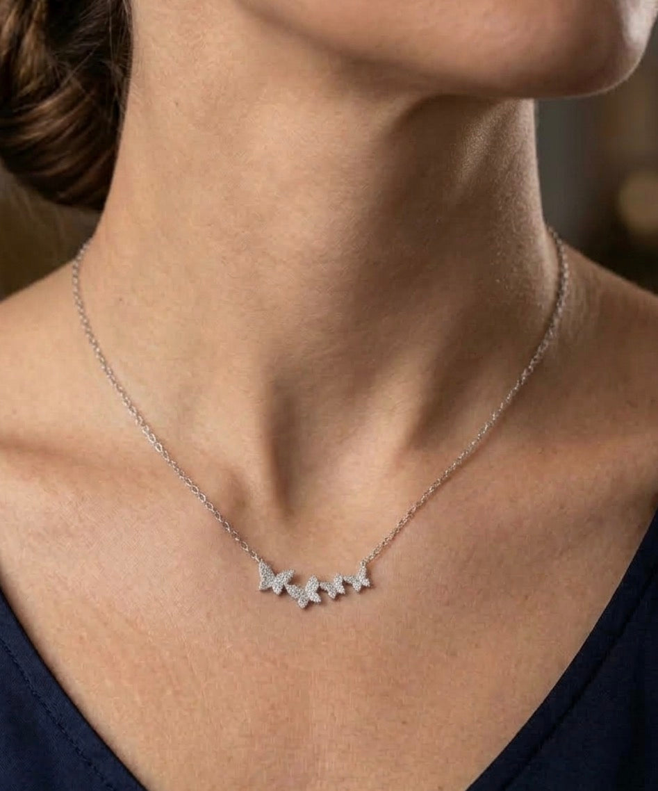 Sterling Silver Butterfly Necklace