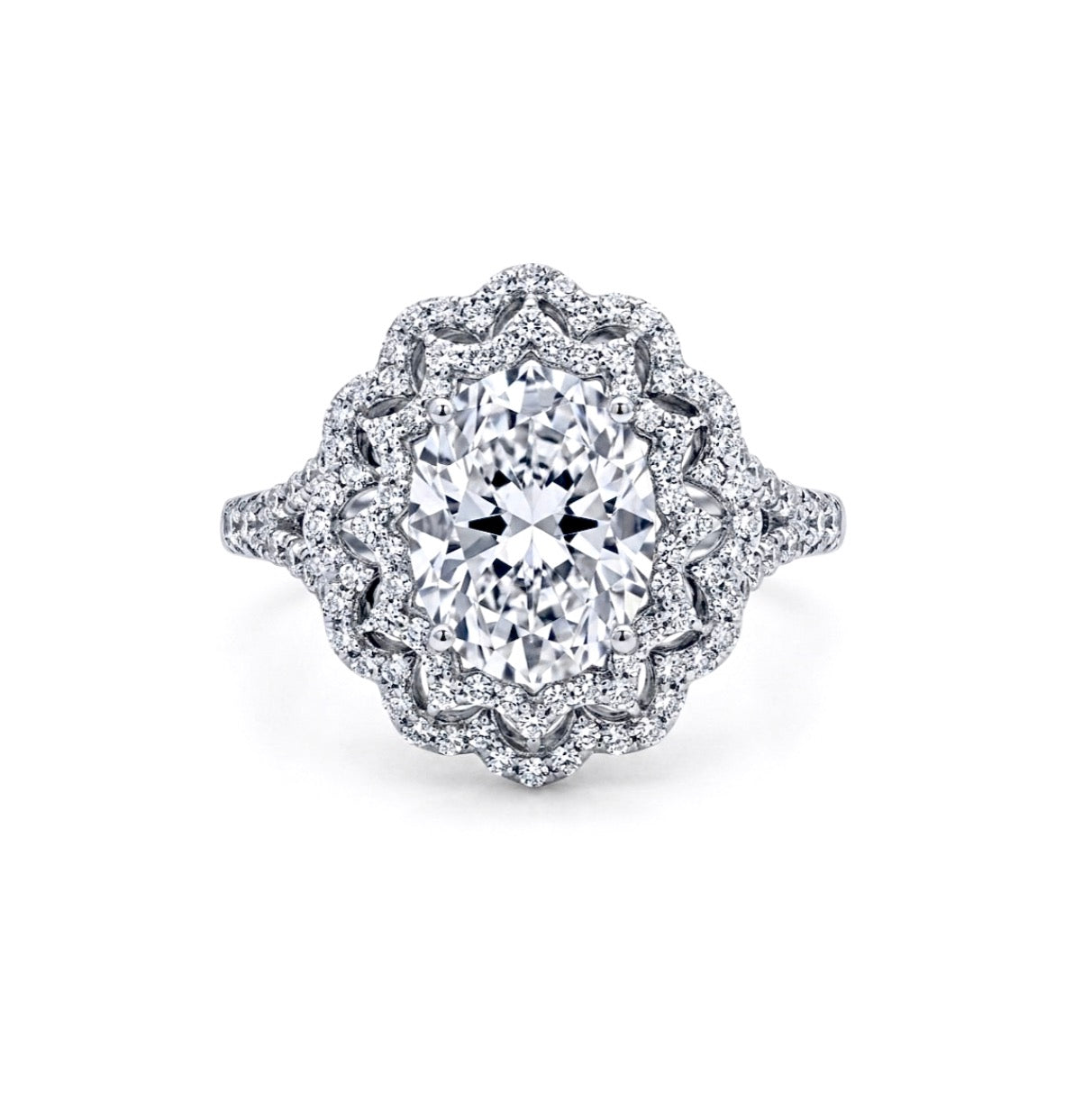 Sterling Silver Oval Cut Cocktail Ring