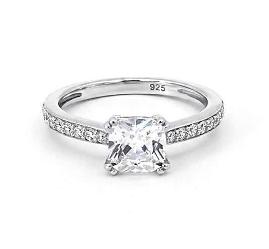 Sterling Silver Cubic Zirconia Ring