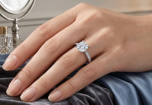 Sterling Silver Princess Cut Ring