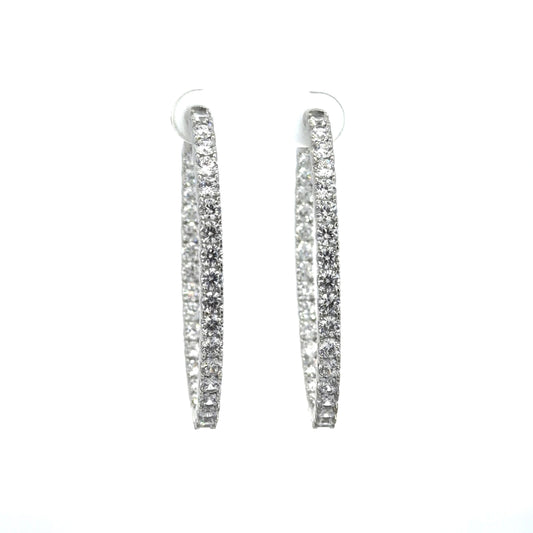 Luxury Oval Hoop Earrings