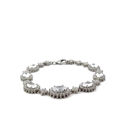 Sterling Silver Cubic Zirconia Bracelet