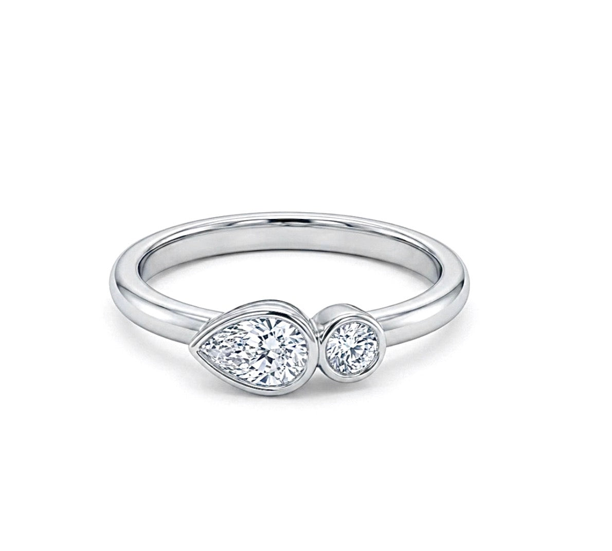 Sterling Silver Two-Stone Ring