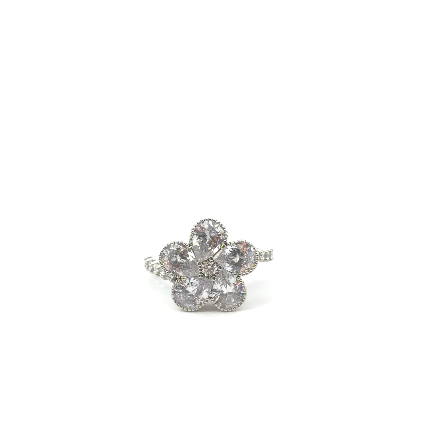 Sterling Silver Floral Style Ring