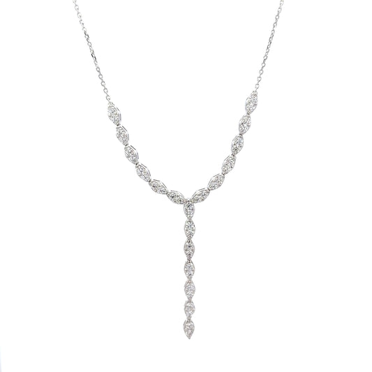 Sterling Silver Romantic Y-Drop Necklace