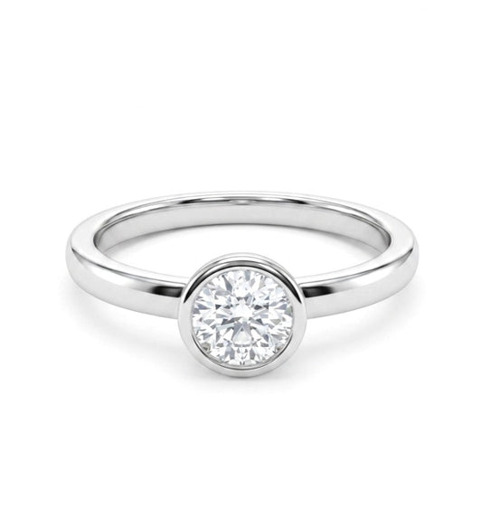 Sterling Silver Solitaire Ring