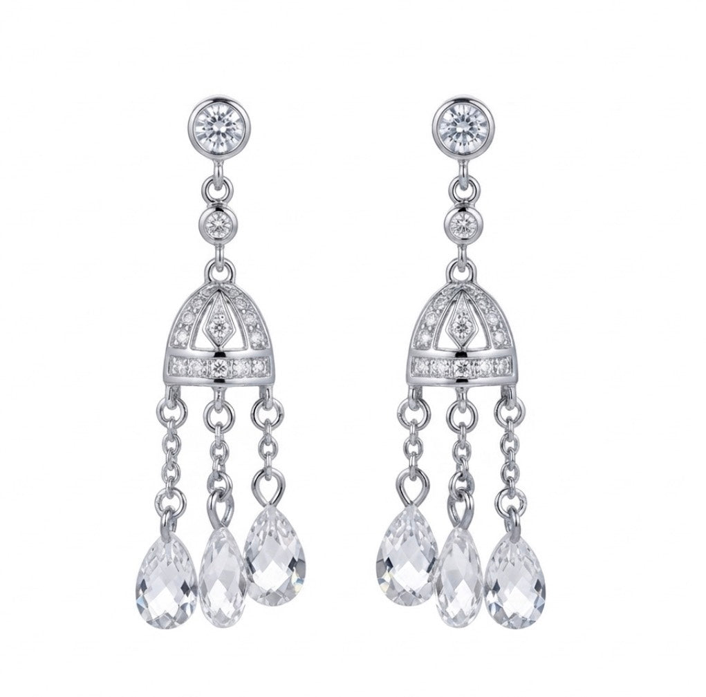 Sterling Silver Chandelier Earrings