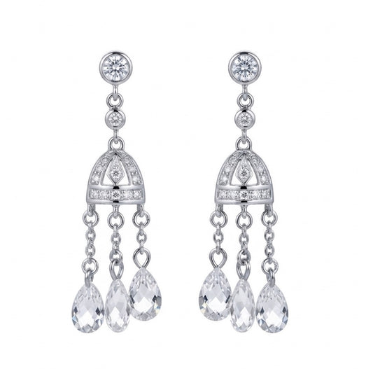 Sterling Silver Chandelier Earrings
