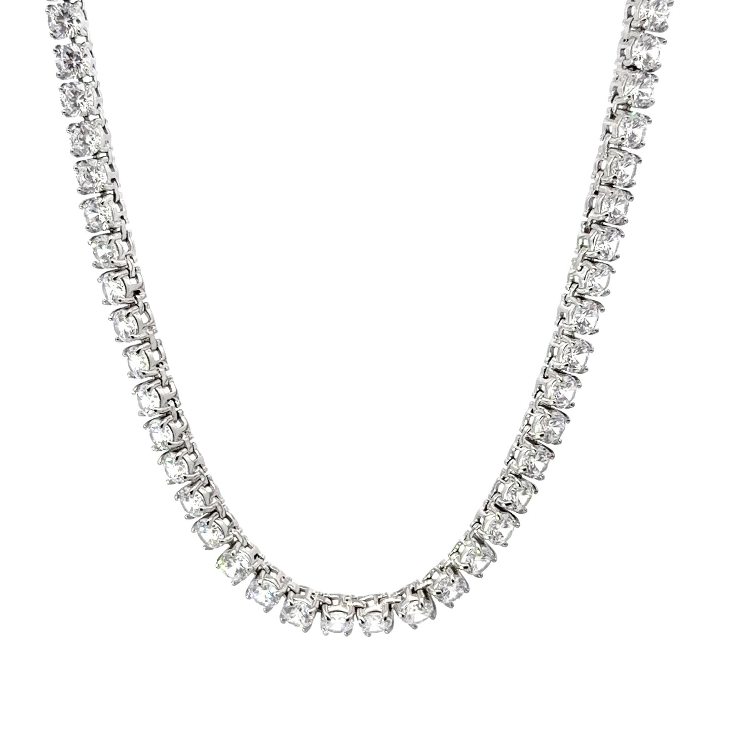 Men’s Sterling Silver CZ Necklace