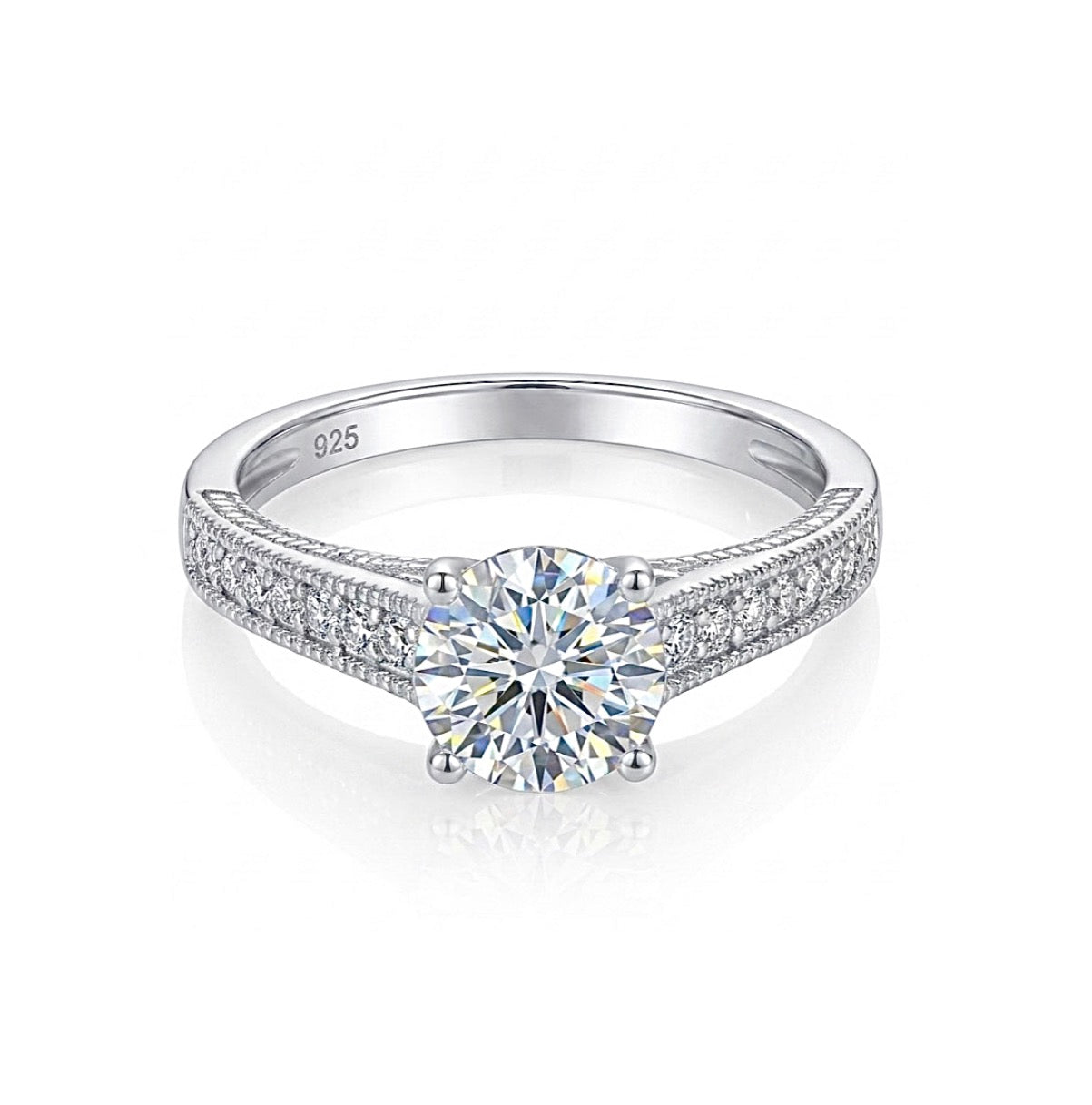 Sterling Silver Cathedral Style Ring