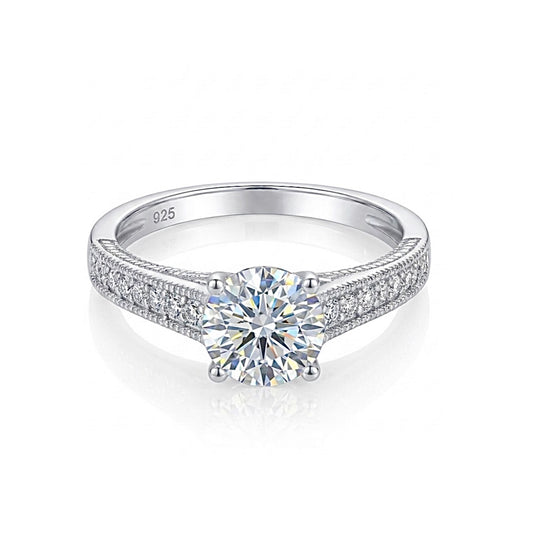Sterling Silver Cathedral Style Ring
