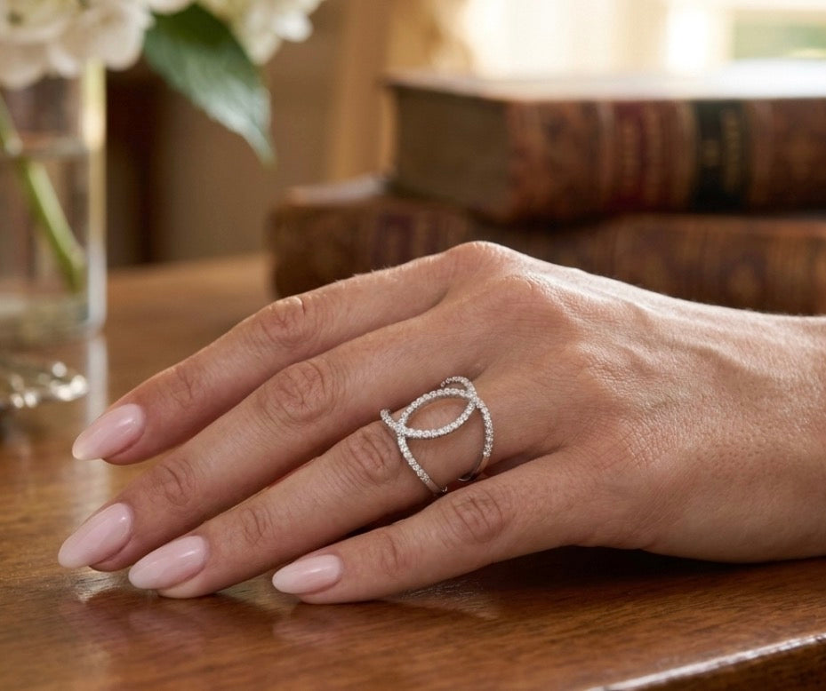 Sterling Silver Cubic Zirconia Ring