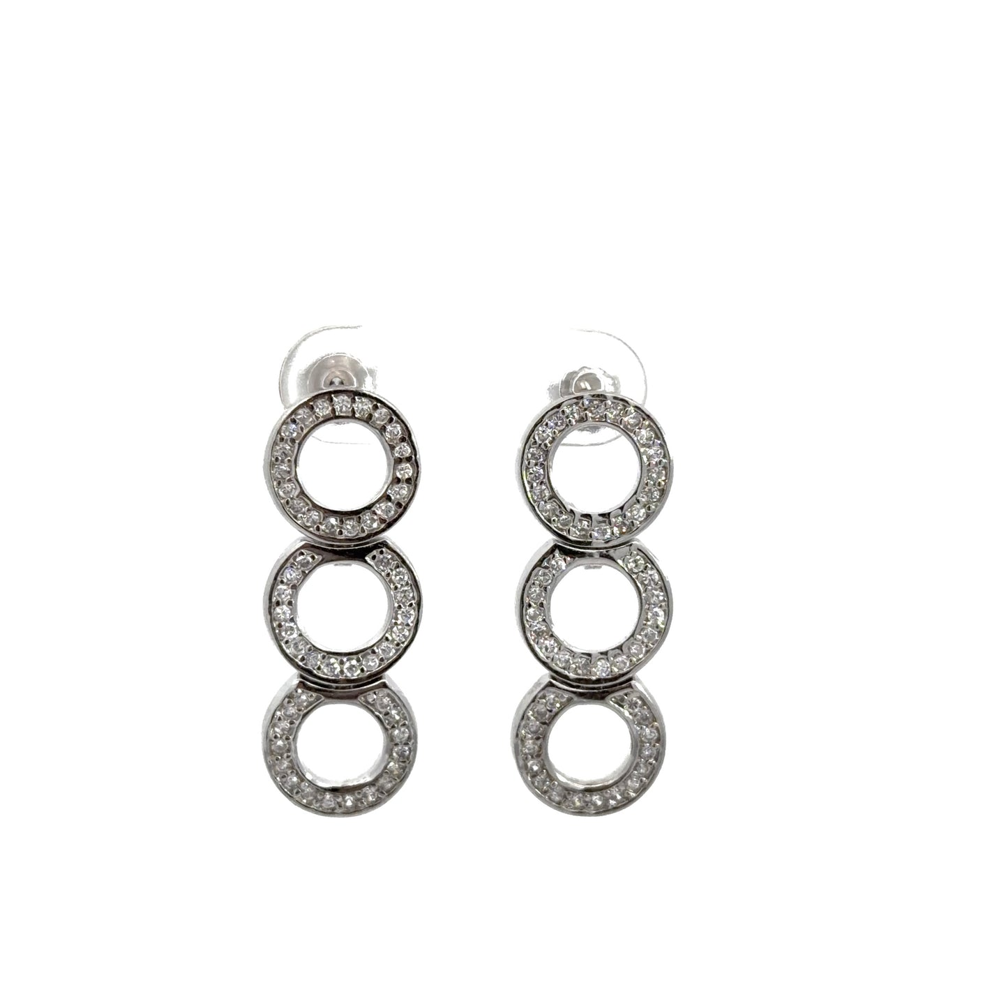 Elegant Triple Drop Earrings