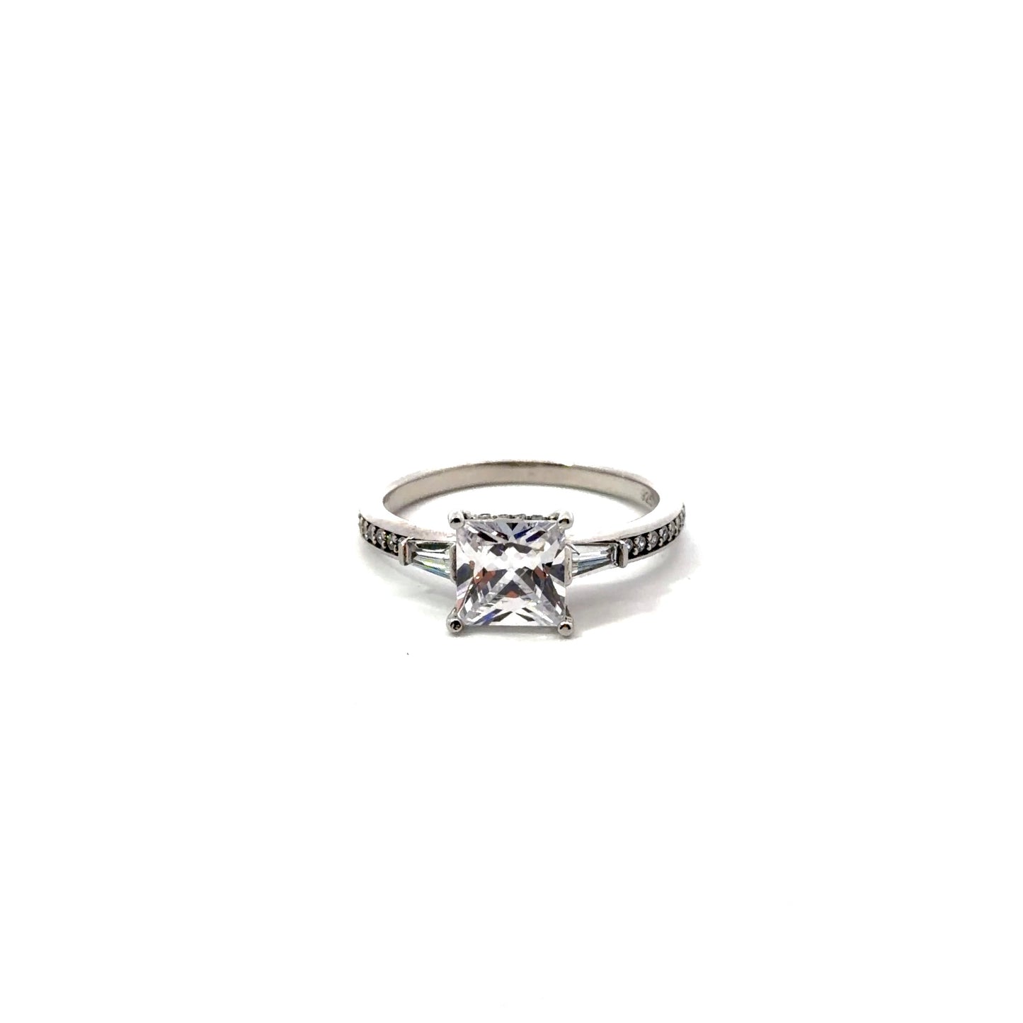 Sterling Silver Engagement Ring