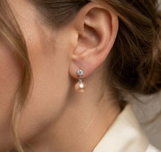 Sterling Silver Fresh Water Pearl Earrings