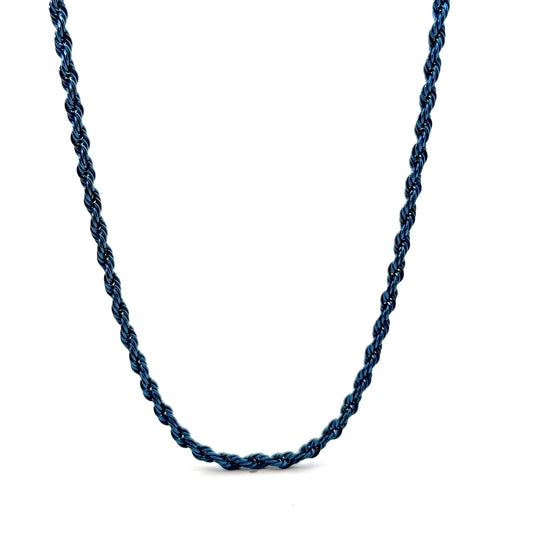 Blue Rope Chain Necklace