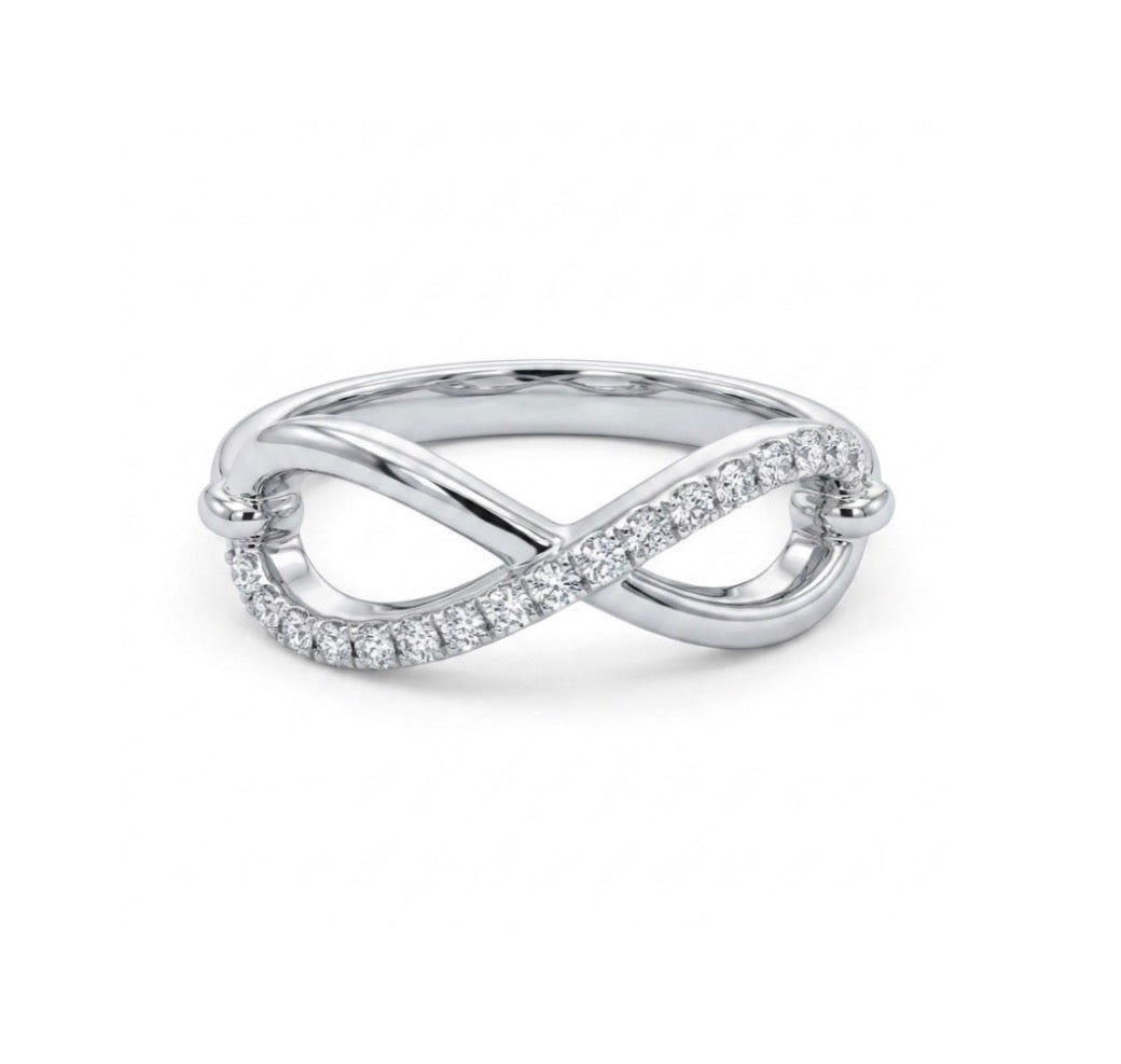 Sterling Silver Infinity Design Ring