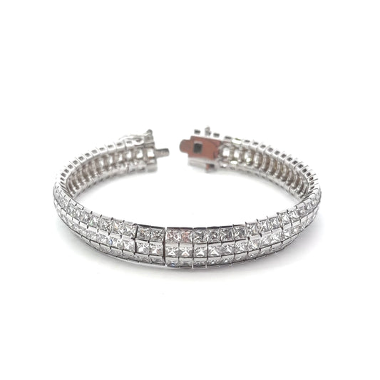 Sterling Silver Cubic Zirconia Tennis Bracelet