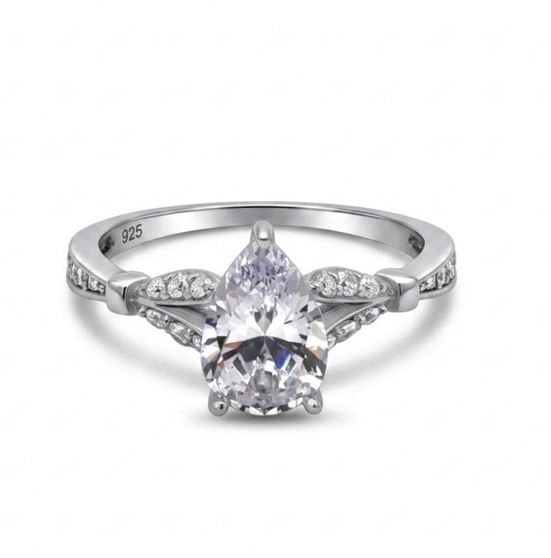 Sterling Silver Teardrop Ring