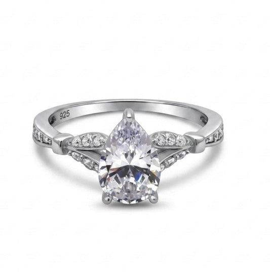 Sterling Silver Teardrop Ring