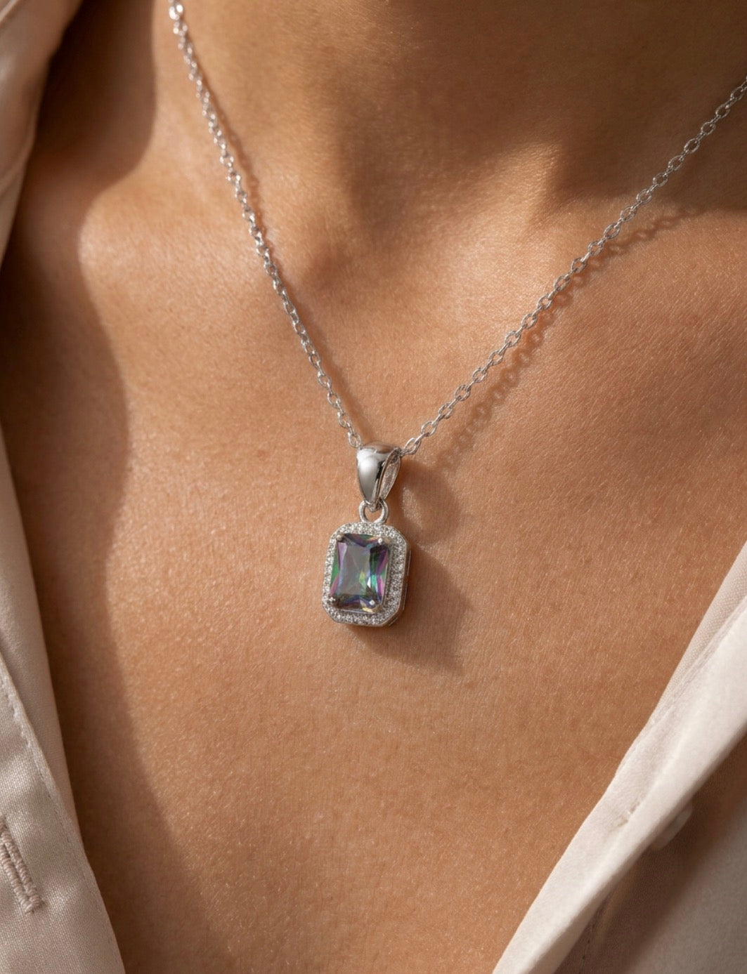 Sterling Silver Amethyst Necklace