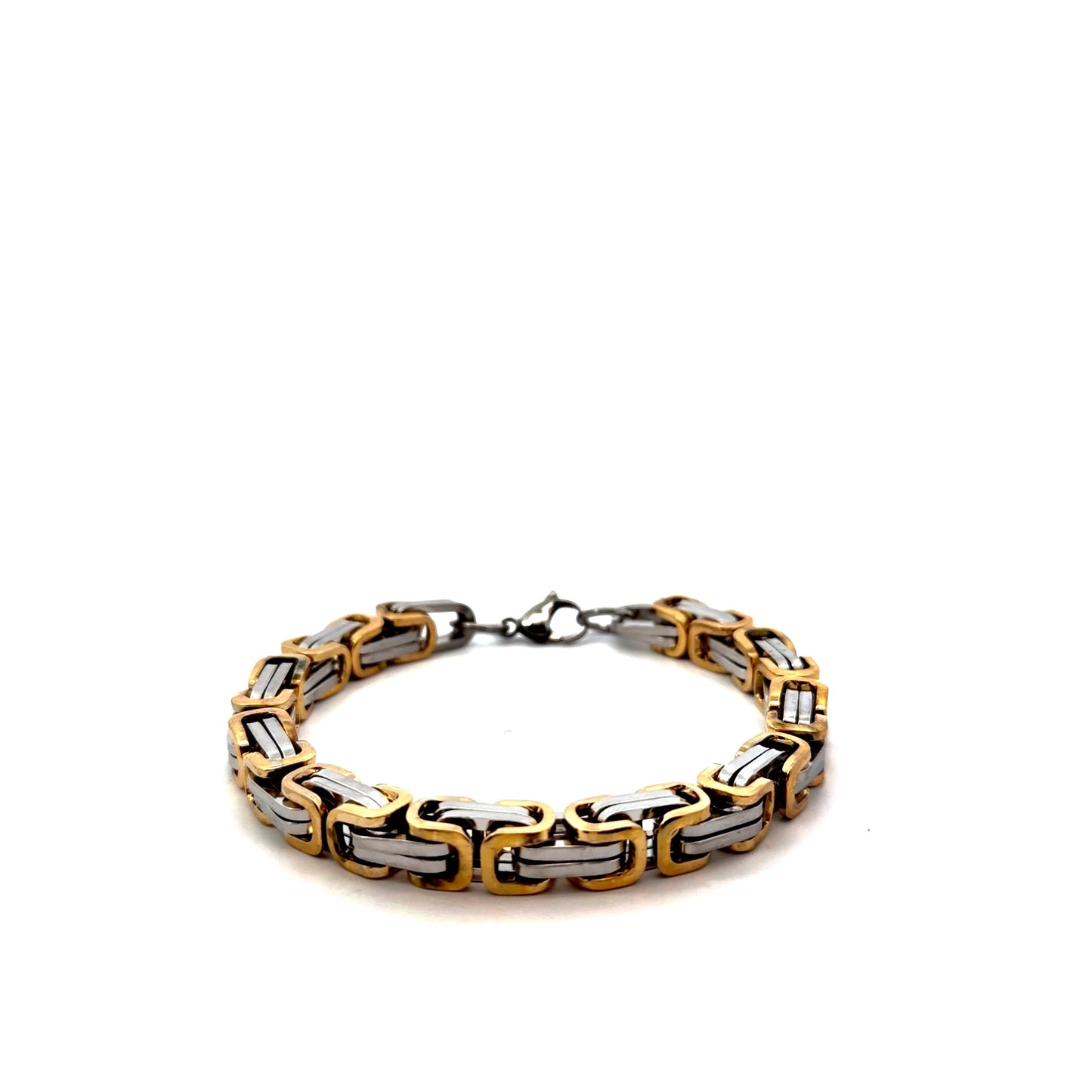Two-tone Byzantine Men’s Chain Bracelet