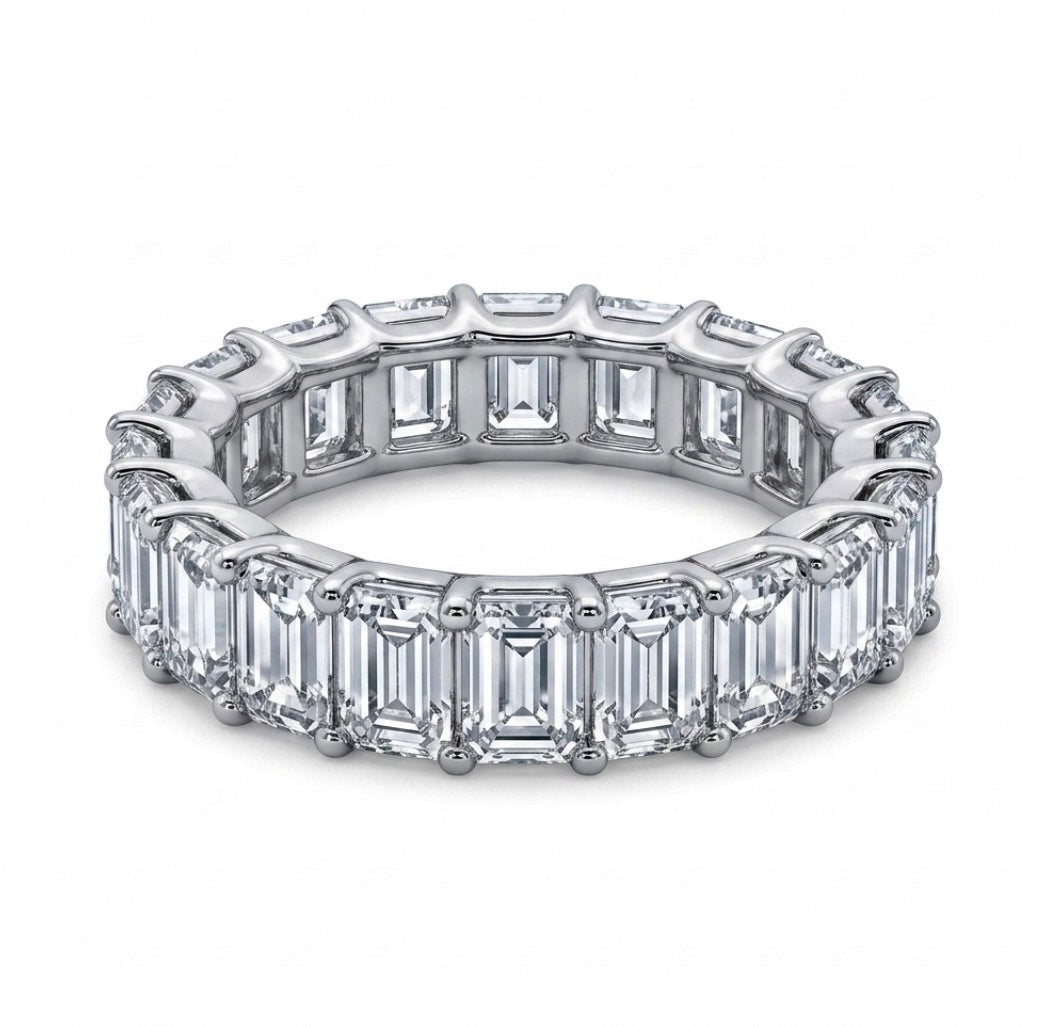 Sterling Silver Eternity Ladies Band