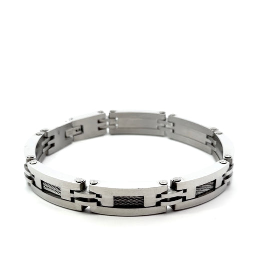 Men’s Stainless Steel Cable Bracelet