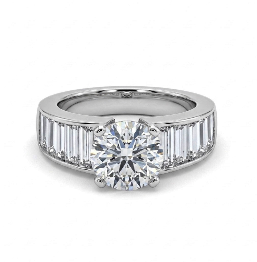 Sterling Silver Brilliant-cut Cubic Zirconia Ring