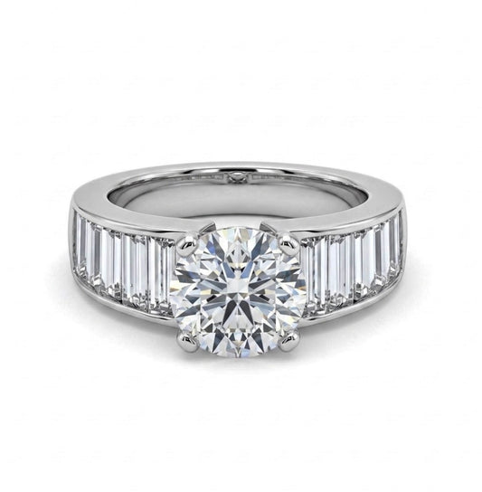 Sterling Silver Brilliant-cut Cubic Zirconia Ring