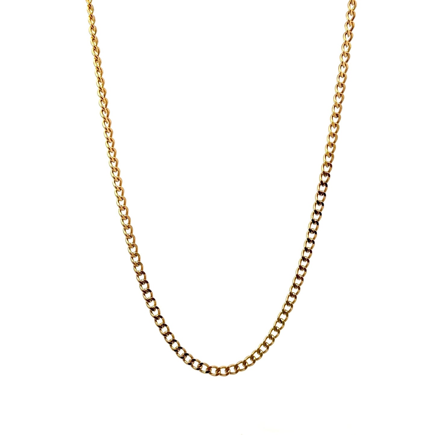 Gold Plated Cuban Chain Link Necklace