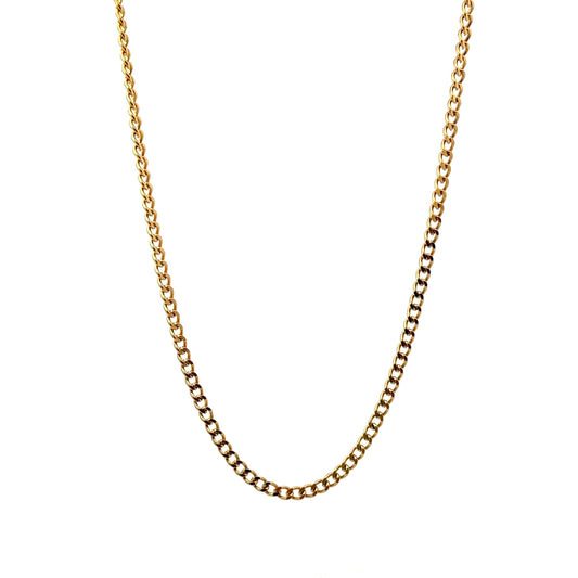 Gold Plated Cuban Chain Link Necklace