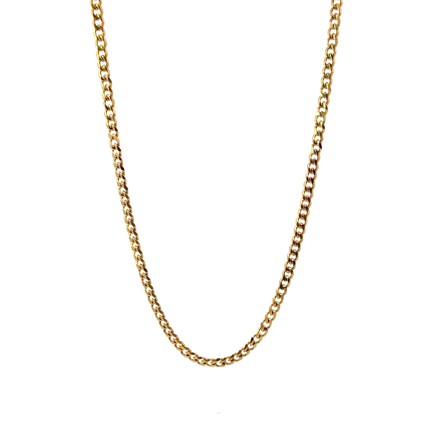 Gold Plated Cuban Chain Link Necklace