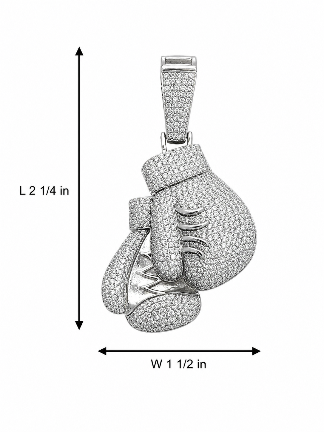 Sterling Silver Boxing Gloves Pendant