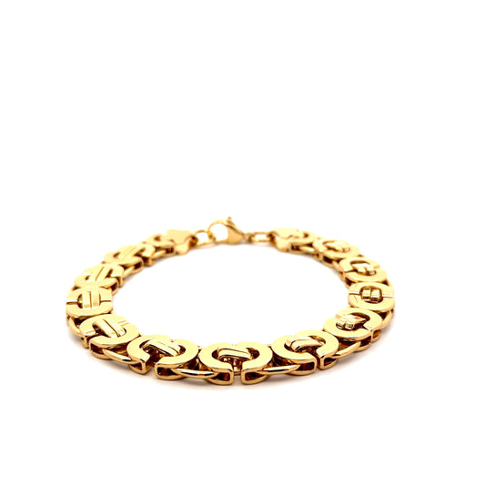 Gold Plated Chino Bar Chain Bracelet