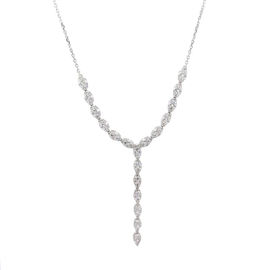 Sterling Silver Romantic Y-Drop Necklace