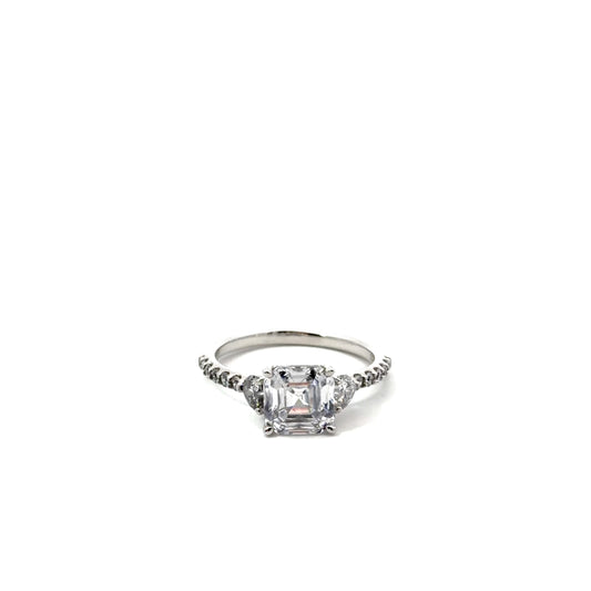 Sterling Silver Radiant Cushion Cut Ring