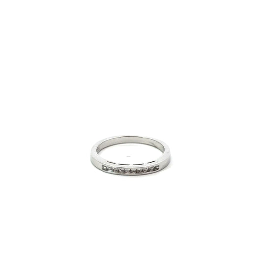 Sterling Silver Channel Eternity Band