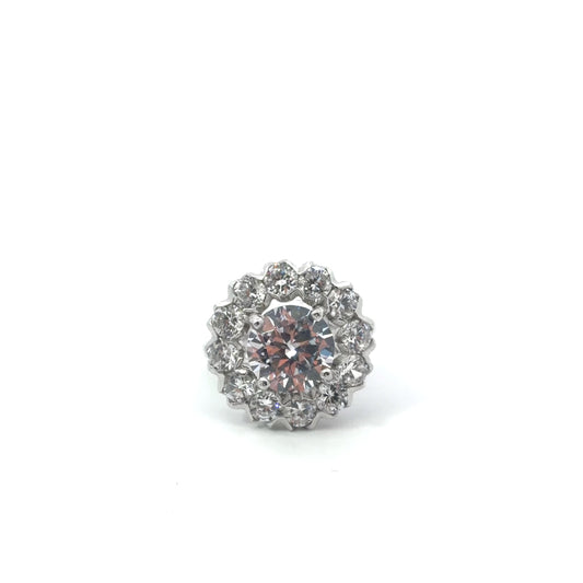 Sterling Silver Cubic Zirconia Ring