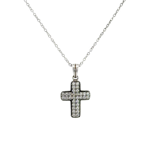 Cross Design Pendant Necklace